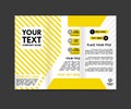 yellow brochure concept templates Royalty Free Stock Photo