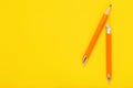 Yellow broken pencil