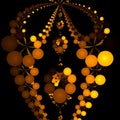 Yellow and Brown Beads, Necklace, Jewelry Royalty Free Stock Photo