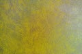 Yellow-brown crumpled textured furniture upholstery faux leather texture