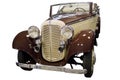 Yellow-brown vintage car Royalty Free Stock Photo