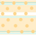 yellow bubble circle pattern with blue and white line on brown background