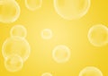 Yellow bubble gradient background wallpaper design
