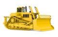 Yellow Bulldozer Isolated Royalty Free Stock Photo