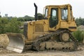 Yellow Bulldozer Royalty Free Stock Photo