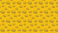 Yellow burger pattern - playful - modern - background