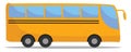 Yellow bus, illustration, vector Royalty Free Stock Photo