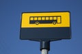 Yellow Bus Sign Royalty Free Stock Photo