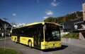 Yellow bus in St. Anton