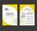 yellow business flayer concept templates