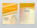 Yellow Business template. Flayer or advertising abstract background for delivery, energy business. Front page.