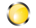 Yellow button Royalty Free Stock Photo