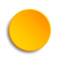 Yellow button - stock vector