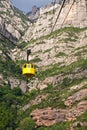 Yellow cable car Royalty Free Stock Photo