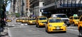 Yellow cabs on 5th Avenue