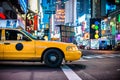 Yellow cabs in Manhattan Royalty Free Stock Photo