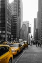 Yellow cabs in Manhattan