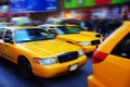 Yellow Cabs in Times Sq, NYC