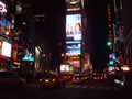 Yellow Cabs on Times Square, New York.