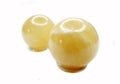 Yellow calcite spheres geological crystals Royalty Free Stock Photo