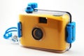 Yellow camera in waterproof box