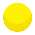 Yellow candy ball icon, isometric style