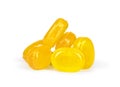 Yellow candy fruit caramel Royalty Free Stock Photo