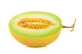 Yellow Cantaloupe melon isolated