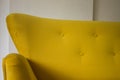 Yellow Capitone Surface Luxury Decor Texture Closeup