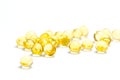 Yellow capsules Royalty Free Stock Photo