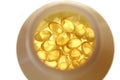 Yellow capsules Royalty Free Stock Photo