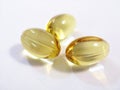 Yellow capsules Royalty Free Stock Photo
