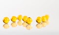 Yellow capsules Royalty Free Stock Photo