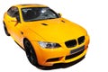Yellow car Bmw m3 tiger edition Royalty Free Stock Photo