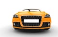 Yellow Car Extreme Close Up Royalty Free Stock Photo