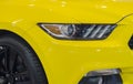 Yellow car model, modern, motor, new, Royalty Free Stock Photo