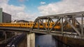 The yellow cars of the Berlin metro