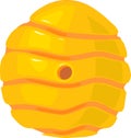 Yellow cartoon beehive