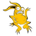 Yellow cartoon creature