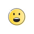 Yellow Cartoon Face Screaming People Emotion Icon