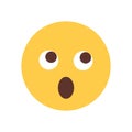 Yellow Cartoon Face Shocked Emoji People Emotion Icon