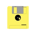 Floppy disc icon on white background Royalty Free Stock Photo