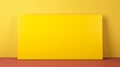 Yellow Cashmere Sign Mockup On Fuchsia Background
