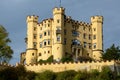 Famous yellow castle Hohenschwangau in Bavaria Germany