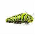 Yellow Caterpillar Crawling Upward: A Photoillustration Inspired By Doug Hyde