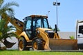 Yellow Caterpillar tractor