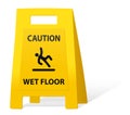 Yellow caution sign Royalty Free Stock Photo