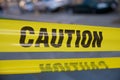 Yellow Caution Tape Royalty Free Stock Photo