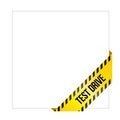 Yellow caution tape with words `Test Drive`