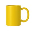 Yellow ceramic mug